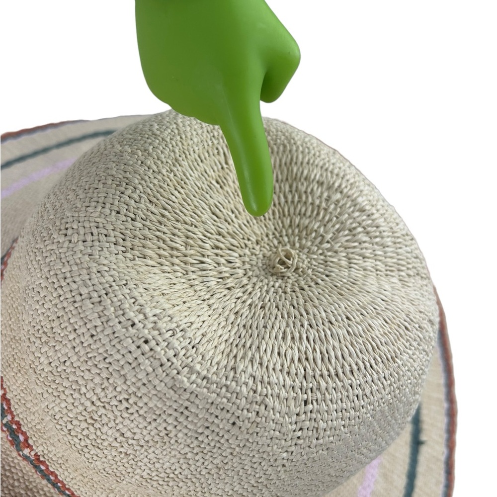 Madewell x Biltmore® Tulum Striped Straw Beach Hat Size Medium / Large - Picture 12 of 12